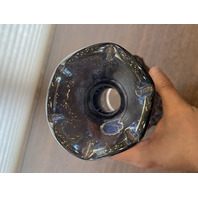 VTG Imperial Glass Grape Cluster Smoke Iridescent Carnival Glass Decanter 9.5"H