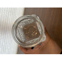 VTG Anchor Hocking WEXFORD Clear Glass Lidded Apothecary Canister Jar 9"H