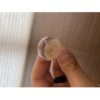 VTG 1997 FREE STATE Red & Clear Small Art Glass Perfume Bottle SIGNED 4"H