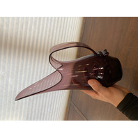 VTG MCM VIKING GLASS Amethyst Swung Vase Pitcher W/Handle 14.25"H