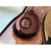 VTG MCM VIKING GLASS Amethyst Swung Vase Pitcher W/Handle 14.25"H