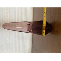 VTG MCM VIKING GLASS Amethyst Swung Vase Pitcher W/Handle 14.25"H