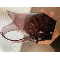 VTG MCM VIKING GLASS Amethyst Swung Vase Pitcher W/Handle 14.25"H