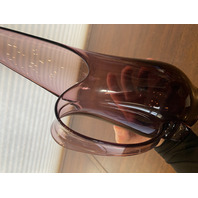 VTG MCM VIKING GLASS Amethyst Swung Vase Pitcher W/Handle 14.25"H