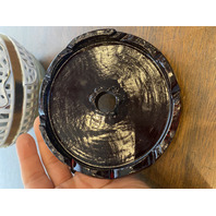 LARGE VTG Multicolored Capodimonte Ceramic Birds W/Flowers Sculpture 14.75"H