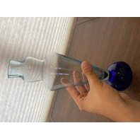 VTG Multicolored Murano Art Glass Decanter W/Stopper 13.25"H ITALY