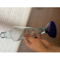 VTG Multicolored Murano Art Glass Decanter W/Stopper 13.25"H ITALY