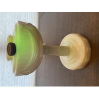 VTG UV REACTIVE MODEL-B Tall LINCOLN DRAPE Alacite Oil Lamp 8.5"H 10.25"H