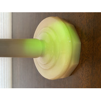 VTG UV REACTIVE MODEL-B Tall LINCOLN DRAPE Alacite Oil Lamp 8.5"H 10.25"H