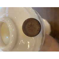 VTG UV REACTIVE MODEL-B Tall LINCOLN DRAPE Alacite Oil Lamp 8.5"H 10.25"H