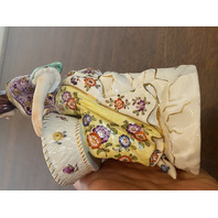 PAIR Of RARE ANTIQUE MEISSEN Man & Woman W/Basket Figurines 7.25"H GERMANY