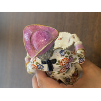 PAIR Of RARE ANTIQUE MEISSEN Man & Woman W/Basket Figurines 7.25"H GERMANY