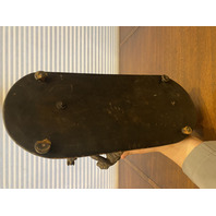 VTG MARLY HORSE Roman Warrior Restraining Horse Metal Sculpture, Wooden Base 15"