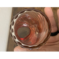 4 ANTIQUE BACCARAT Crystal DEPOSE Rose Tiente Bambous Tors Swirl Glass Dishes