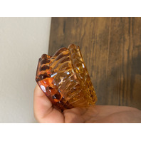 4 ANTIQUE BACCARAT Crystal DEPOSE Rose Tiente Bambous Tors Swirl Glass Dishes