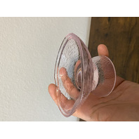 VTG Light Pink 2-Piece Rooster Art Glass Candy Dish 6.75"H