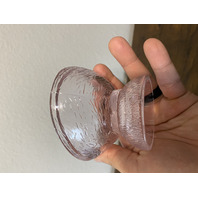 VTG Light Pink 2-Piece Rooster Art Glass Candy Dish 6.75"H