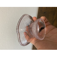 VTG Light Pink 2-Piece Rooster Art Glass Candy Dish 6.75"H