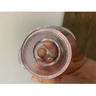 VTG Light Pink 2-Piece Rooster Art Glass Candy Dish 6.75"H