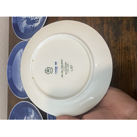SET Of 5 VTG Royal Copenhagen Blue & White Collector Plates 7.25"W DENMARK