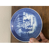 SET Of 5 VTG Royal Copenhagen Blue & White Collector Plates 7.25"W DENMARK