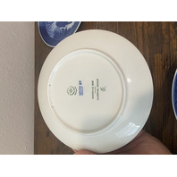 SET Of 5 VTG Royal Copenhagen Blue & White Collector Plates 7.25"W DENMARK