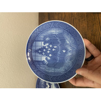 SET Of 5 VTG Royal Copenhagen Blue & White Collector Plates 7.25"W DENMARK
