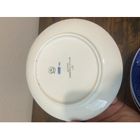 5 VTG Royal Copenhagen Blue & White Christmas Collector Plates 7.25"W DENMARK