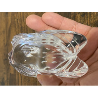 VTG WATERFORD Crystal Clear Sitting Frog/Toad Figurine SIGNED 4"L