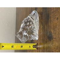 VTG WATERFORD Crystal Clear Sitting Frog/Toad Figurine SIGNED 4"L