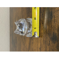 VTG WATERFORD Crystal Clear Sitting Frog/Toad Figurine SIGNED 4"L