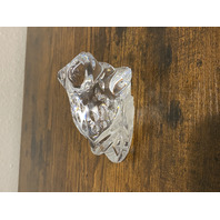 VTG WATERFORD Crystal Clear Sitting Frog/Toad Figurine SIGNED 4"L