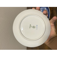 5 VTG Royal Copenhagen Blue & White Christmas Collector Plates 7.25"W DENMARK