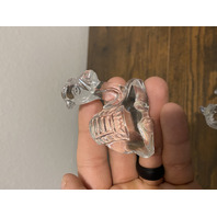 SET(3) MARQUIS By WATERFORD Crystal THE NATIVITY ANIMALS Figurines SIGNED W/BOX