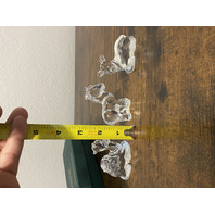 SET(3) MARQUIS By WATERFORD Crystal THE NATIVITY ANIMALS Figurines SIGNED W/BOX