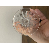 SET(11) VTG WATERFORD Crystal LISMORE Claret Wine Glasses SIGNED 5.75"H