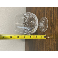 PAIR Of VTG WATERFORD Crystal LISMORE Brandy Glasses SIGNED, IRELAND 5.25"H