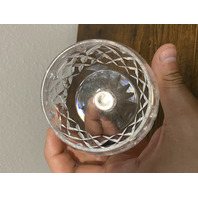 PAIR Of VTG WATERFORD Crystal LISMORE Brandy Glasses SIGNED, IRELAND 5.25"H