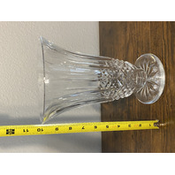 LARGE VTG WATERFORD Crystal LISMORE Footed Vase 10"H IRELAND