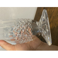LARGE VTG WATERFORD Crystal LISMORE Footed Vase 10"H IRELAND