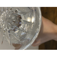 LARGE VTG WATERFORD Crystal LISMORE Footed Vase 10"H IRELAND