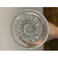 LARGE VTG WATERFORD Crystal LISMORE Footed Vase 10"H IRELAND