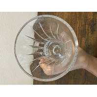 LARGE VTG WATERFORD Crystal LISMORE Footed Vase 10"H IRELAND