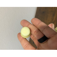 VTG UV REACTIVE FENTON Burmese Floral PAINTED Cruet W/Stopper SIGNED 7"H