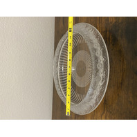 LARGE VTG Lalique Frosted Crystal MARGUERITES Daisy Bowl 13"W SIGNED, FRANCE