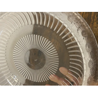 LARGE VTG Lalique Frosted Crystal MARGUERITES Daisy Bowl 13"W SIGNED, FRANCE