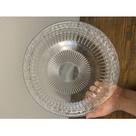 LARGE VTG Lalique Frosted Crystal MARGUERITES Daisy Bowl 13"W SIGNED, FRANCE