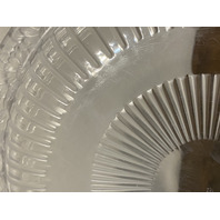 LARGE VTG Lalique Frosted Crystal MARGUERITES Daisy Bowl 13"W SIGNED, FRANCE