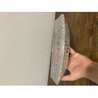 LARGE VTG Lalique Frosted Crystal MARGUERITES Daisy Bowl 13"W SIGNED, FRANCE