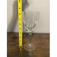 SET(4) MARQUIS By WATERFORD SPARKLE Water Goblets 8.25"H SIGNED